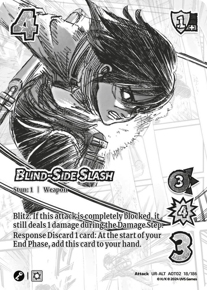 Blind-Side Slash (Alternate Art) [Attack on Titan - Origins of Power]