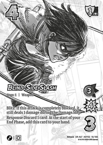 Blind-Side Slash (Alternate Art) [Attack on Titan - Origins of Power]