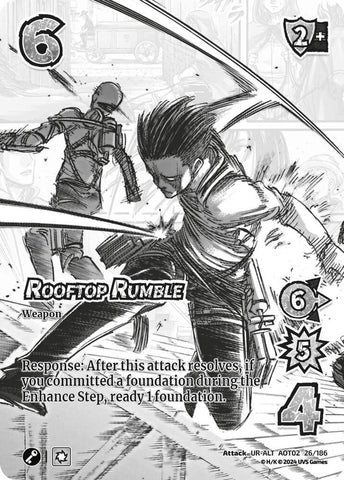 Rooftop Rumble (Alternate Art) [Attack on Titan - Origins of Power]