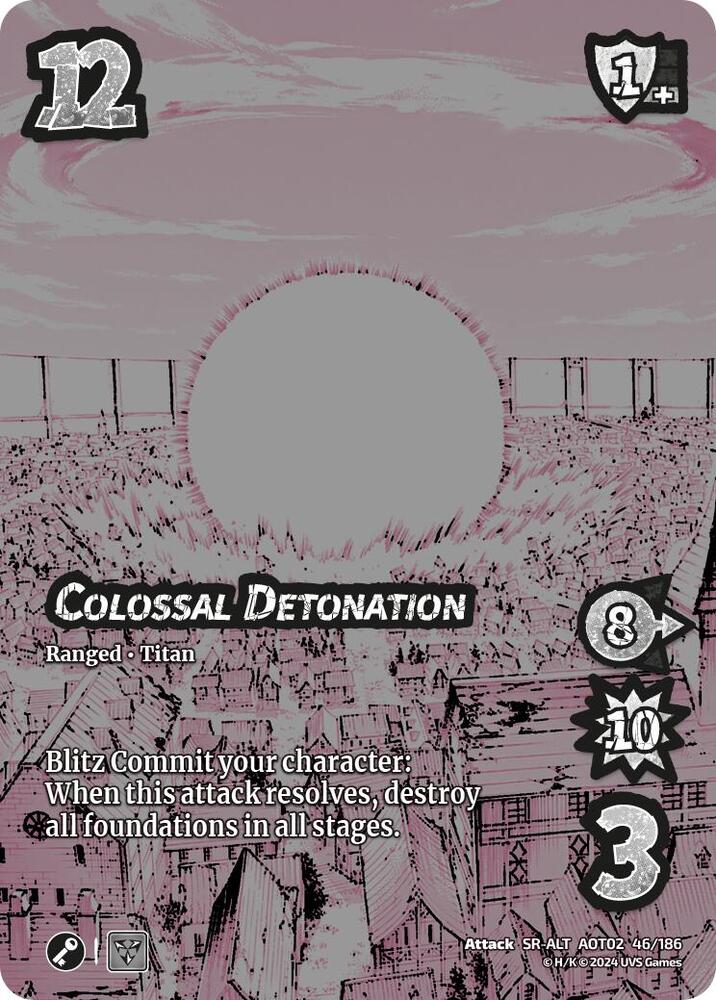 Colossal Detonation (Alternate Art) [Attack on Titan - Origins of Power]
