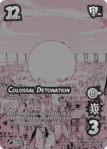 Colossal Detonation (Alternate Art) [Attack on Titan - Origins of Power]