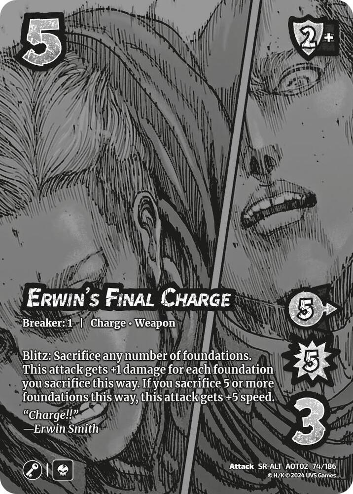 Erwin's Final Charge  (Alt Art) [Attack on Titan - Origins of Power]