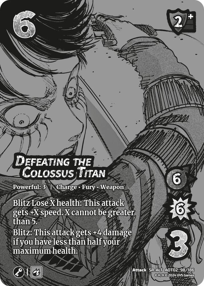 Defeating the Colossus Titan (Alternate Art) [Attack on Titan - Origins of Power]