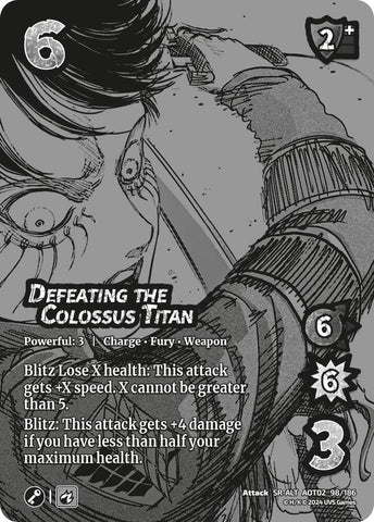 Defeating the Colossus Titan (Alternate Art) [Attack on Titan - Origins of Power]