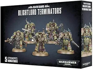 Warhammer 40k Miniatures : Death Guard - Blightlord Terminators