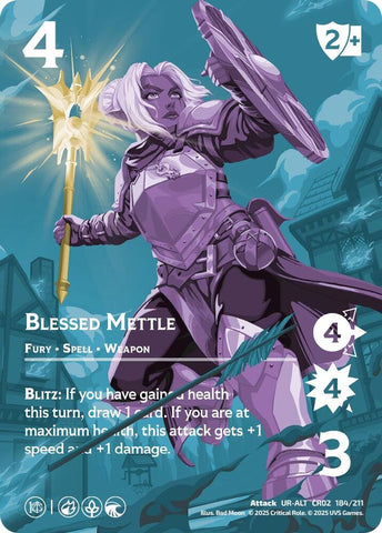 Blessed Mettle (Alternate Art) (Critical Role: Heroes of Exandria)