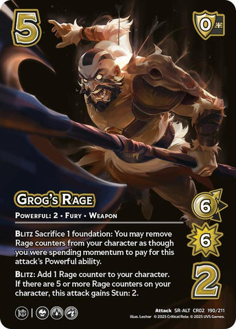 Grog's Rage (Alternate Art) (Critical Role: Heroes of Exandria)
