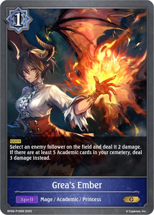 Grea's Ember - P15EN (Foil) (BP09-P15EN) [Duet of Dawn and Dusk]