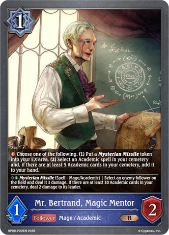 Mr. Bertrand, Magic Mentor - P22EN (Foil) (BP09-P22EN) [Duet of Dawn and Dusk]