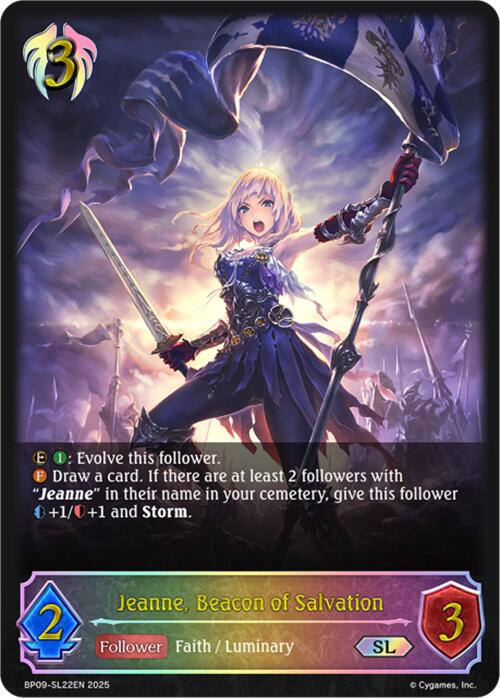 Jeanne, Beacon of Salvation (SL) (BP09-SL22EN) [Duet of Dawn and Dusk]