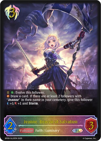 Jeanne, Beacon of Salvation (SL) (BP09-SL22EN) [Duet of Dawn and Dusk]