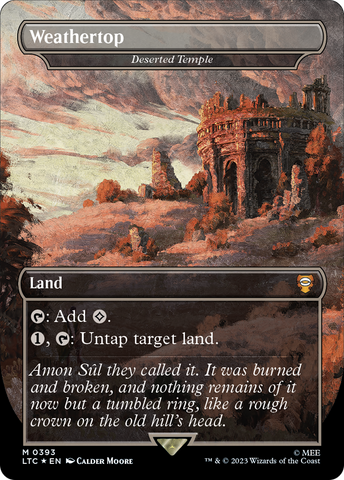 MTG Single: Deserted Temple - Weathertop (Surge Foil Realms and Relics) [The Lord of the Rings: Tales of Middle-Earth Commander]