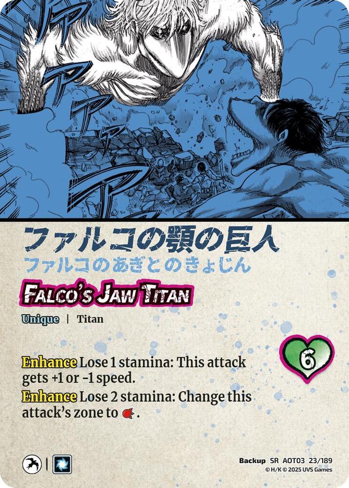 Falco's Jaw Titan Attacks! // Falco's Jaw Titan [Attack on Titan: Apocalypse]