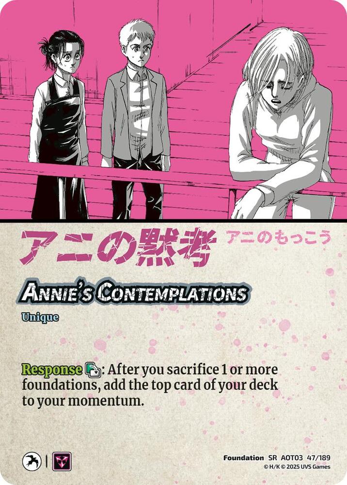 Female Titan's Roundhouse Kick // Annie's Contemplations [Attack on Titan: Apocalypse]