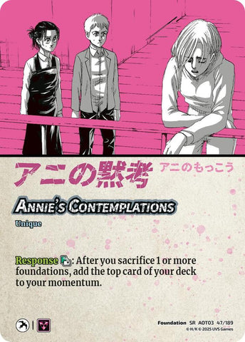 Female Titan's Roundhouse Kick // Annie's Contemplations [Attack on Titan: Apocalypse]