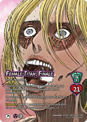 Annie Leonhart, Awakened // Female Titan, Finale (Alternate Art) [Attack on Titan: Apocalypse]