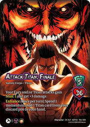 Eren Yeager, Usurper // Attack Titan, Finale (Alternate Art) [Attack on Titan: Apocalypse]