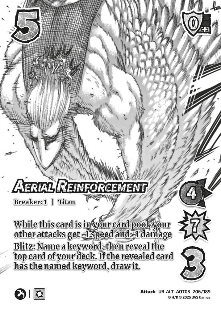 Aerial Reinforcement (Alternate Art) [Attack on Titan: Apocalypse]