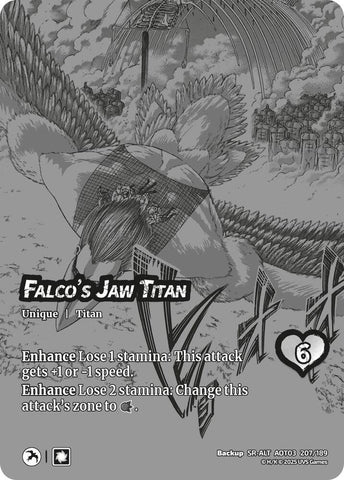 Falco's Jaw Titan Attacks! // Falco's Jaw Titan (Alternate Art) [Attack on Titan: Apocalypse]