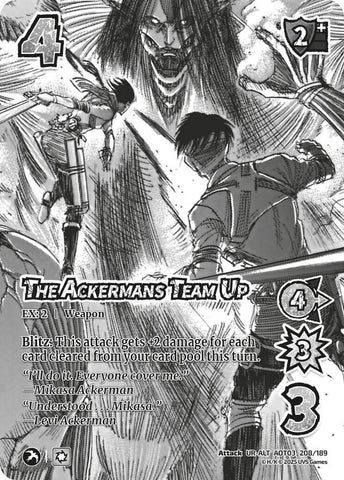 The Ackermans Team Up (Alternate Art) [Attack on Titan: Apocalypse]
