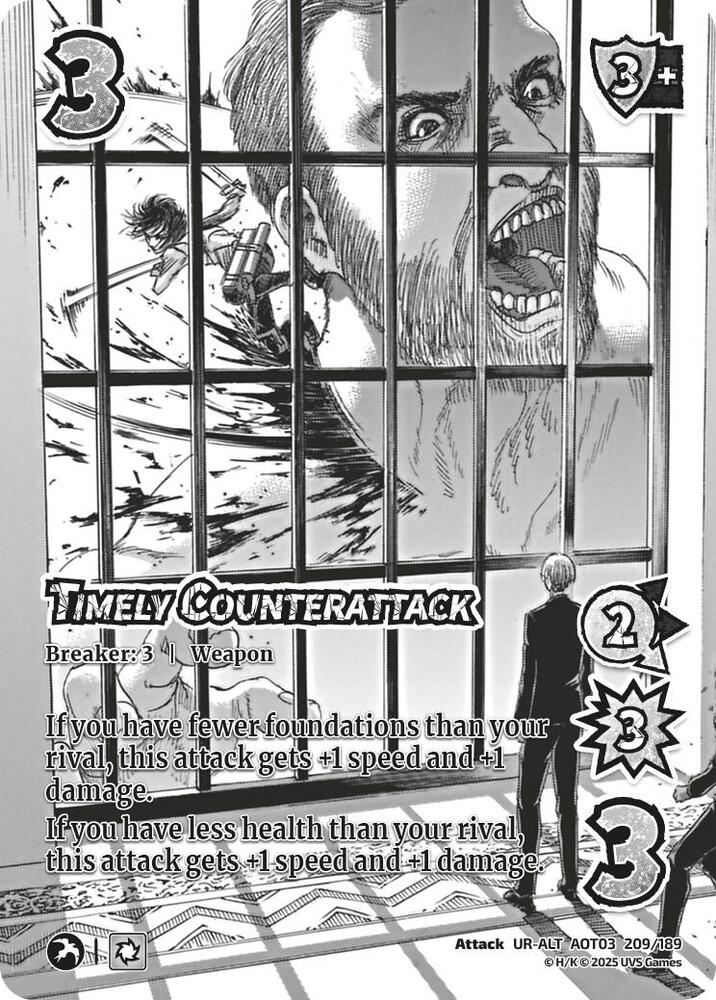 Timely Counterattack (Alternate Art) [Attack on Titan: Apocalypse]