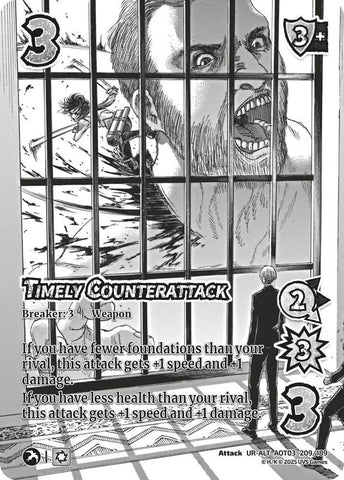 Timely Counterattack (Alternate Art) [Attack on Titan: Apocalypse]