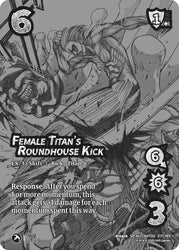 Female Titan's Roundhouse Kick // Annie's Contemplations (Alternate Art) [Attack on Titan: Apocalypse]