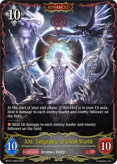 XXI. Zelgenea, O Great World (BP10-110EN) [Gods of the Arcana]