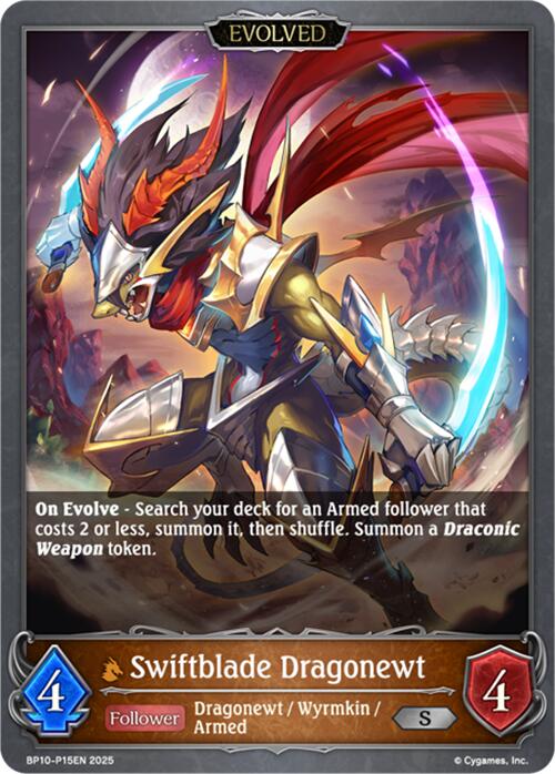 Swiftblade Dragonewt (Evolved) - P15 (Foil) (BP10-P15EN) [Gods of the Arcana]