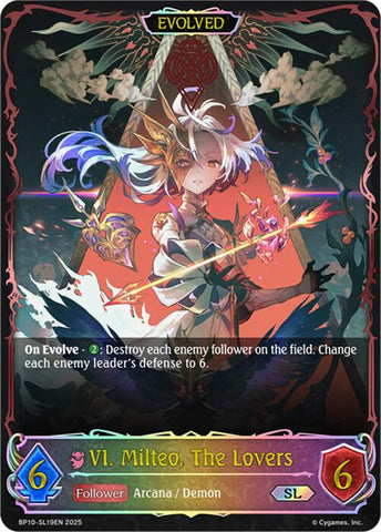 VI. Milteo, The Lovers (Evolved) (SL) (BP10-SL19EN) [Gods of the Arcana]