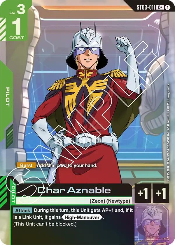 Char Aznable (C+) - Starter Deck 03: Zeon's Rush (ST03)