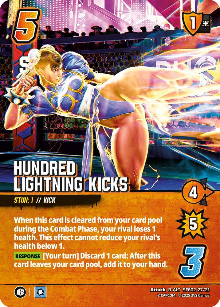 Hundred Lightning Kicks (Alternate Art) [Challenger Series: Street Fighter 6]