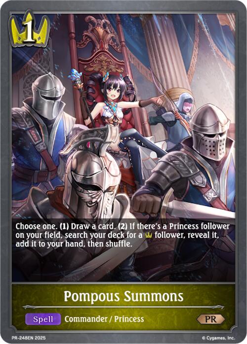 Pompous Summons (PR-248EN) [Promotional Cards]