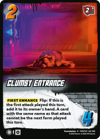 Clumsy Entrance [Teenage Mutant Ninja Turtles]