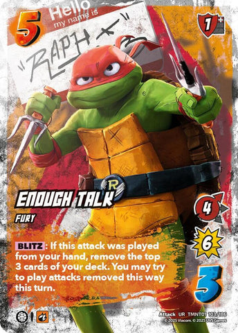 Enough Talk [Teenage Mutant Ninja Turtles]