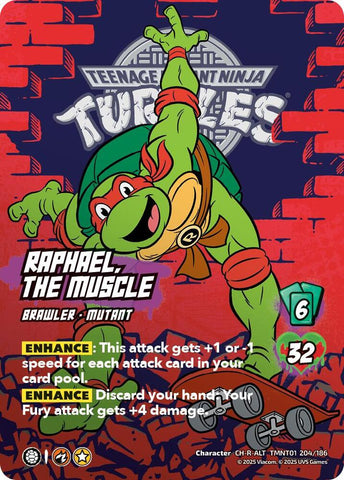 Raphael, the Muscle (Alternate Art) (204) [Teenage Mutant Ninja Turtles]