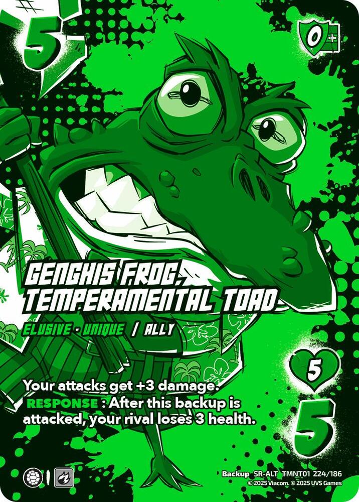 Genghis Frog, Temperamental Toad (Alternate Art) [Teenage Mutant Ninja Turtles]