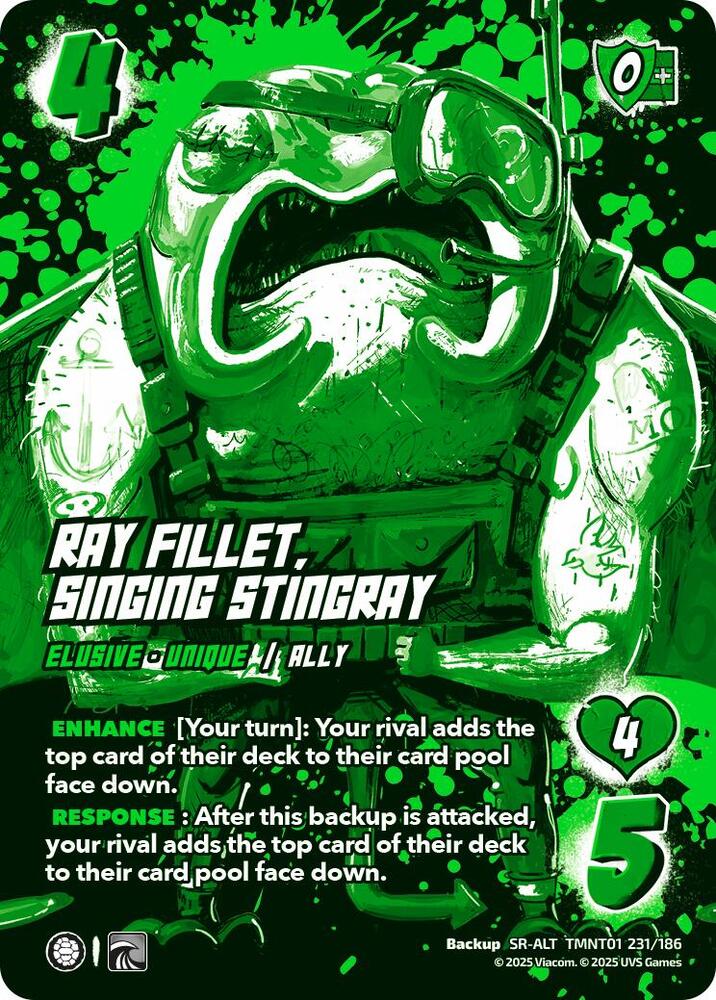 Ray Fillet, Singing Stingray (Alternate Art) [Teenage Mutant Ninja Turtles]