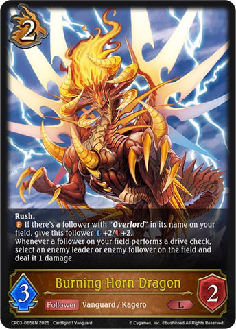 Burning Horn Dragon (CP03-065EN) [Cardfight!! Vanguard]