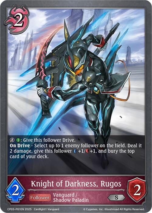 Knight of Darkness, Rugos - P61EN (Foil) (CP03-P61EN) [Cardfight!! Vanguard]