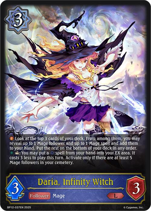 Daria, Infinity Witch (BP12-037EN) [Worldreaver's Descent]