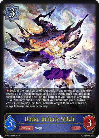Daria, Infinity Witch (BP12-037EN) [Worldreaver's Descent]
