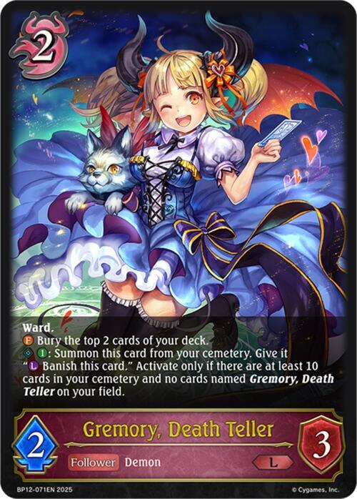 Gremory, Death Teller  (BP12-071EN) [Worldreaver’s Descent]