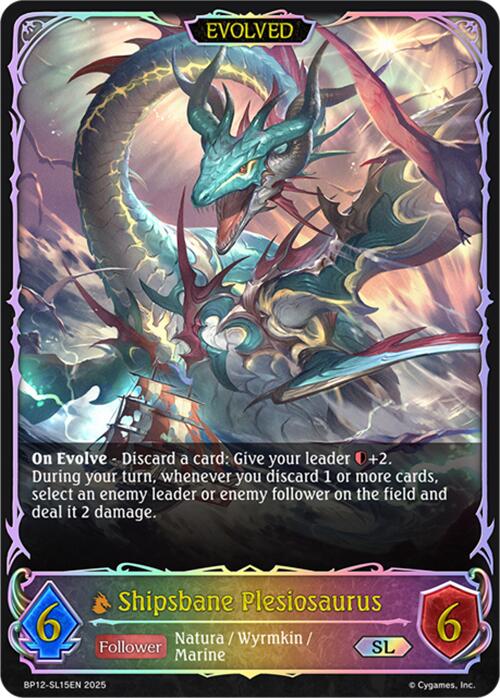 Shipsbane Plesiosaurus (Evolved) (BP12-SL15EN) [Worldreaver's Descent]