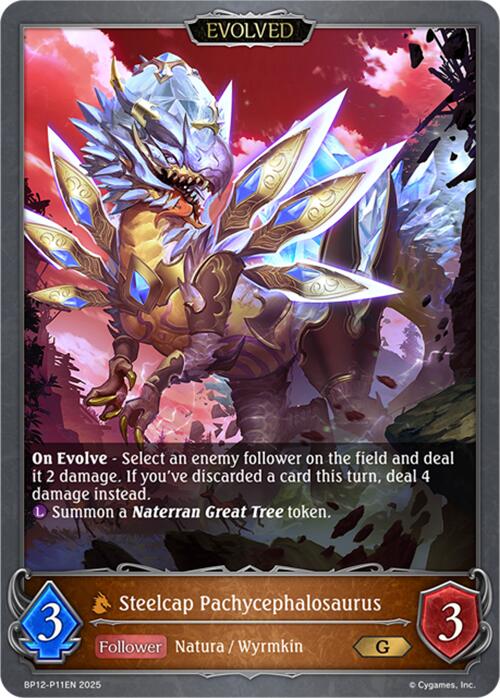 Steelcap Pachycephalosaurus (Evolved) - P11 (Foil) (BP12-P11EN) [Worldreaver's Descent]
