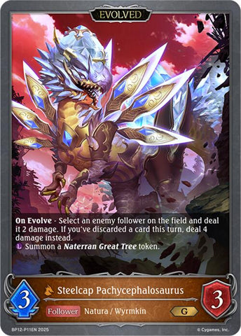Steelcap Pachycephalosaurus (Evolved) - P11 (Foil) (BP12-P11EN) [Worldreaver's Descent]