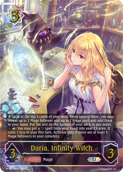 Daria, Infinity Witch (BP12-U03EN) [Worldreaver's Descent]