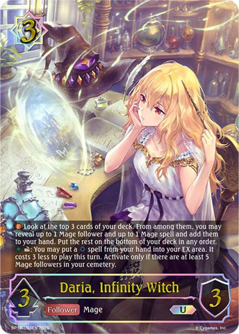 Daria, Infinity Witch (BP12-U03EN) [Worldreaver's Descent]
