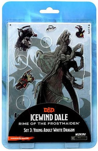 Dungeons & Dragons: Idols of the Realms: 2D Minis: Young Adult White Dragon