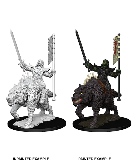 Pathfinder Battles Deep Cuts: Orc on Dire Wolf